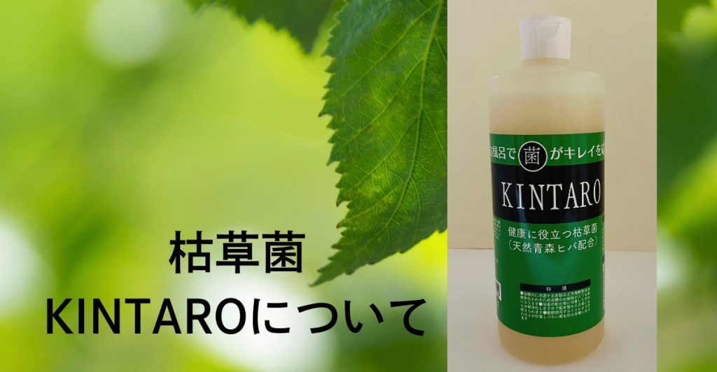森の中に、枯草菌を使った商品KINTAROが映っている様子